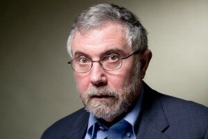 Krugman has a keen eye for the facts he likes